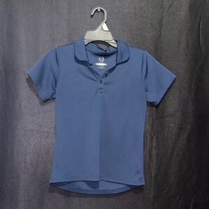 wonder nation Navy Blue Polo Shirt - Girls